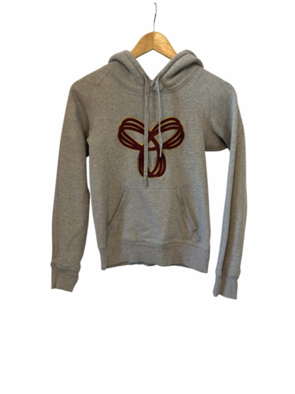 TNA Aritzia Grey Fleece Hoodie XXS Pullover Kangaroo Pocket Cozy Casual - Picture 2 of 12